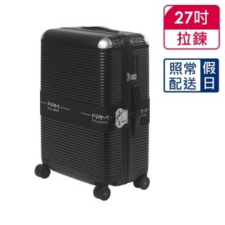 【FPM MILANO】BANK ZIP DELUXE Eclipse Black系列27吋行李箱 日蝕黑-平輸品(A2206801918)