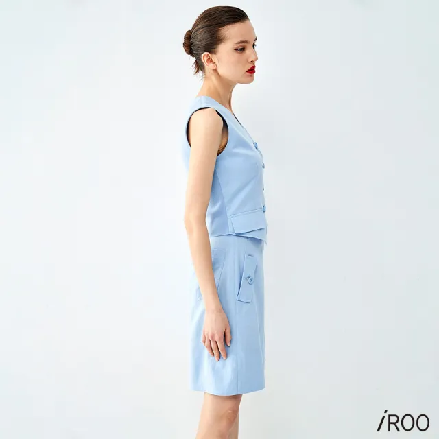 【iROO】正統西服式背心