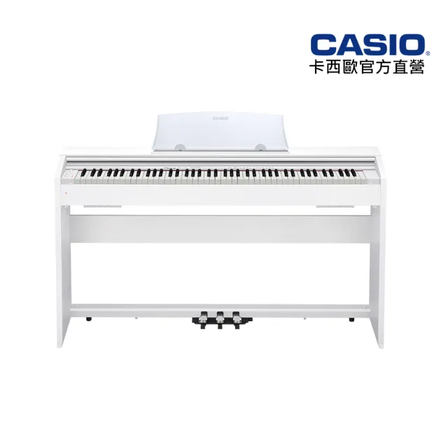 【CASIO 卡西歐】原廠直營數位鋼琴PX-770WE-S100白色(含琴椅+耳機)