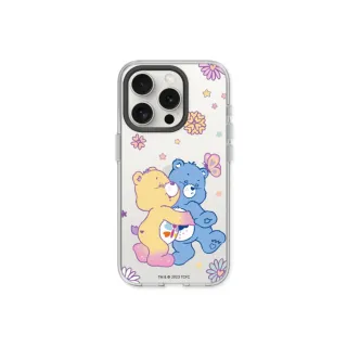 【RHINOSHIELD 犀牛盾】iPhone 15系列 Clear透明防摔手機殼/Care Bears-抱一個(Care Bears)