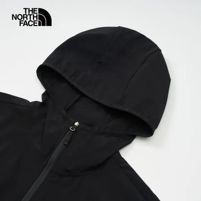 【The North Face 官方旗艦】北面女款黑色DWR防潑水外套｜7WCPJK3(抗UV)