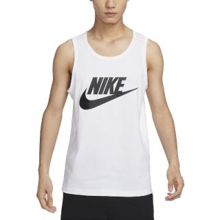 【NIKE 耐吉】背心 NSW Tank Top 男款 白 黑 棉質 針織 無袖(AR4992-101)