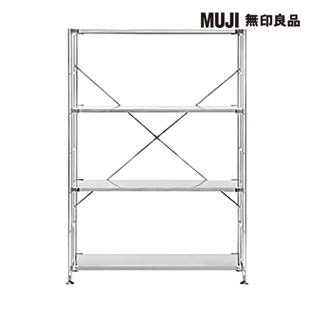 【MUJI 無印良品】SUS不鏽鋼層架組/寬/中(大型家具配送)