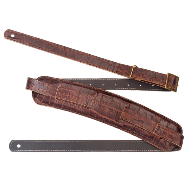 HipStrap 吉他背帶 The 1950 系列(皮製 美洲短吻鱷 Bourbon American Alligator 原廠公司貨)