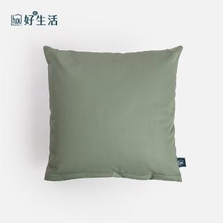 【hoi! 好好生活】臺灣製質感貓抓布抱枕43x43cm-薄荷綠