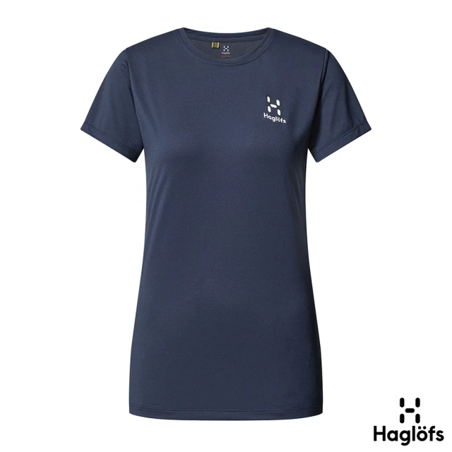 Haglofs 女 Trekk Tech 短 Tee(塔恩藍)