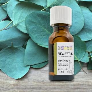 【Aura cacia 卡希雅】美國進口 尤加利原萃精油(15mL)