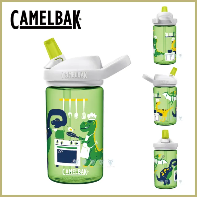 【CAMELBAK】400ml eddy+ 兒童吸管運動水瓶(公司貨/多喝水/兒童水壺/防塵蓋)