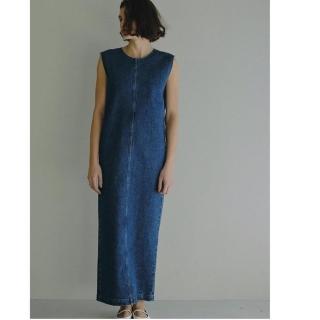 【巴黎精品】現貨+預購 洋裝連身長裙(無袖寬鬆牛仔露背女裙子a1fu9)