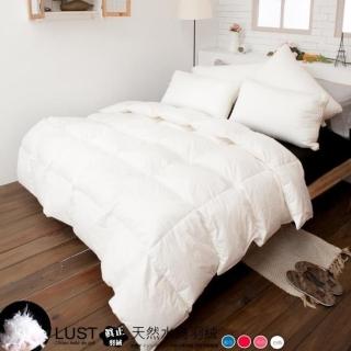 【Lust 生活寢具】天然羽絲絨被 冬被 2.5公斤 輕盈保暖-羽絨原料臺灣製、6X7尺(白/粉/藍)