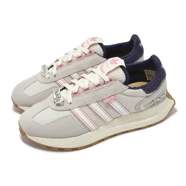 【adidas 愛迪達】x Disney Retropy E5 男鞋 女鞋 灰 粉紅 休閒鞋 唐老鴨 迪士尼 愛迪達(JR0107)