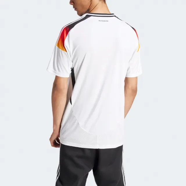 【adidas 愛迪達】足球衣 Germany 24 Home Jersey 男款 白 黑橘 德國隊 主場球衣 電繡 愛迪達(IP8139)