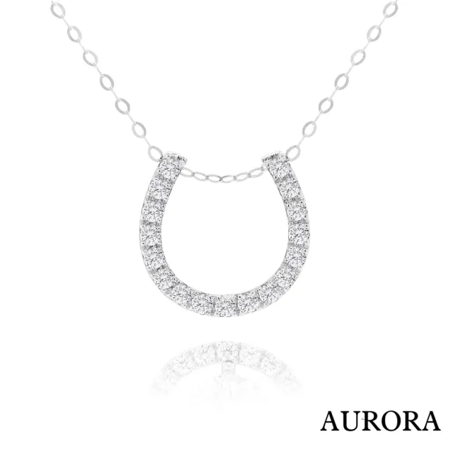 【AURORA 歐羅拉】GIA 50分D color 八心八箭天然真鑽18K金鑽墜 送18K項鍊 迷漾(一墜三戴)