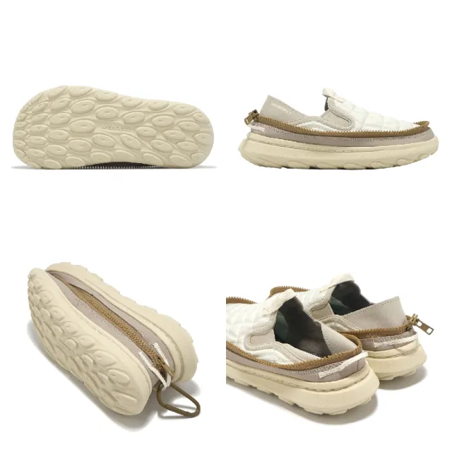 【MERRELL】休閒鞋 Hut Moc 2 Packable 女鞋 米白 抗撕裂 輕量 便攜 戶外鞋(ML006644)