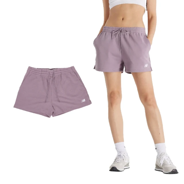 NEW BALANCENEW BALANCE 短褲 Sport Essentials French Terry Shorts 女款 紫 3吋 NB(WS41500ICW)