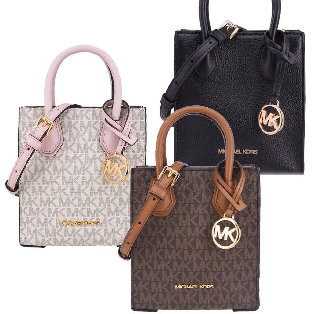 【Michael Kors】MERCER系列 金字LOGO 荔枝紋牛皮皮革 肩背/手提/斜背 肩背包 琴譜包(多色任選/小款)