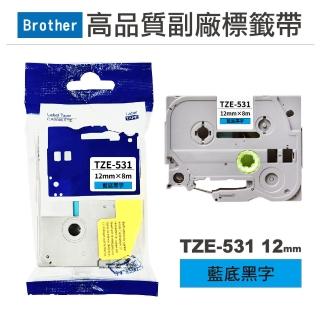 【Ninestar】brother TZE-531 藍底黑字 12mm 高品質副廠標籤帶 適用 PT-P300BT PT-P710BT