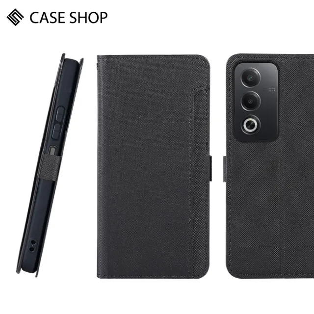 【CASE SHOP】OPPO A3 Pro 前收納側掀皮套(內襯卡片夾層 翻蓋站立)