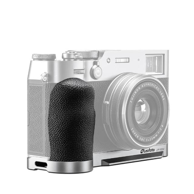 【Leofoto 徠圖】FUJIFILM-X100 VI專用手柄LPF-X100VI([銀色]彩宣總代理)