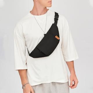 【MoonDy】母親節禮物 斜揹包 腰包 胸包 運動腰包 黑色胸包 攜便包 多功能揹包 男包包 防潑水包包 日系包包