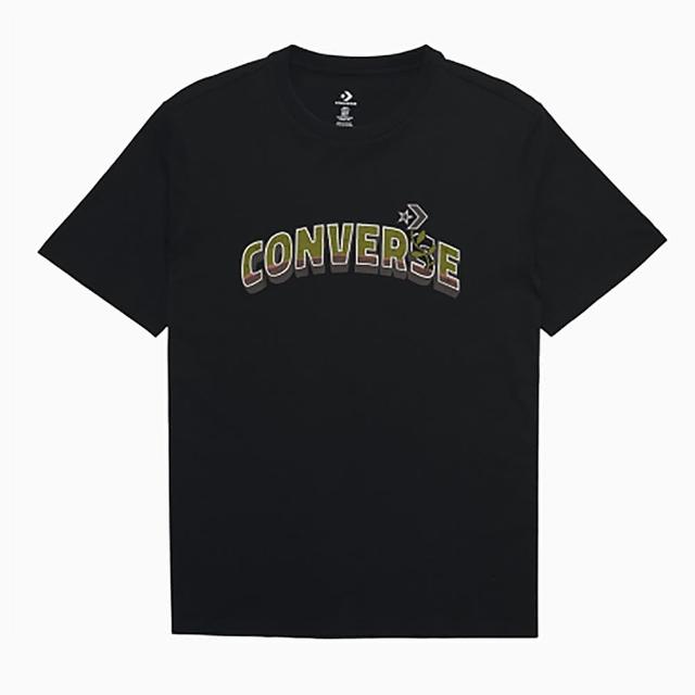 【CONVERSE】雙11HIGH SUMMER FILL TEE 短袖上衣 男上衣 黑色(10026671-A02)