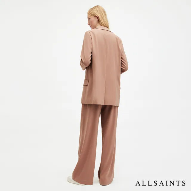 【ALLSAINTS】ALEIDA TRI 輕薄中腰打摺西裝寬褲 WT519Z(寬褲版型)