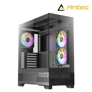 【Antec】CX700 ARGB{黑} ATX海景房電腦機殼(顯卡限長41cm/塔扇限高16cm/雙面玻璃/Type-C)