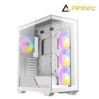 【Antec】C3 ARGB{白} ATX海景房電腦機殼(顯卡限長41.5cm/塔扇限高16cm/雙面玻璃/Type-C)