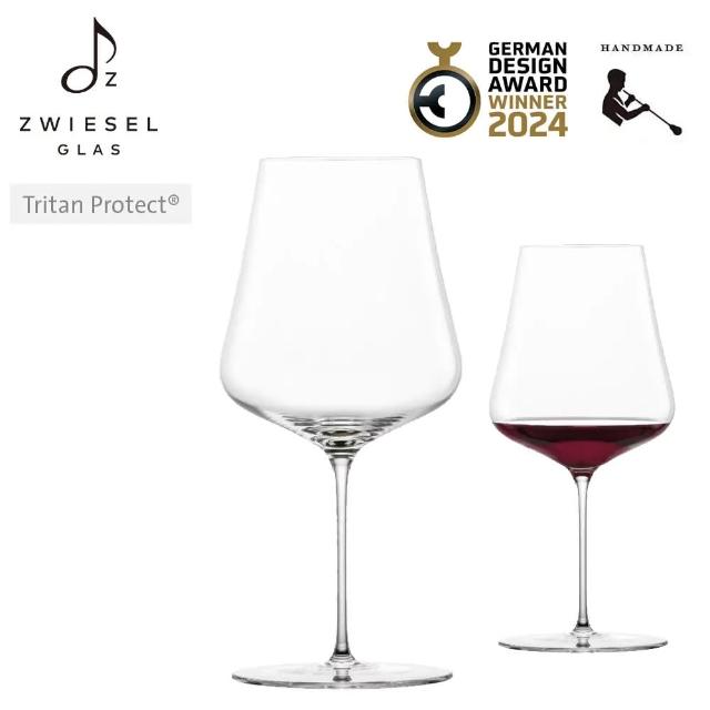 【ZWIESEL GLAS 蔡司】Duo系列 勃根地手工紅酒杯 739ml 單入禮盒組(紅酒杯/白酒杯/香檳杯/氣泡杯/水杯)