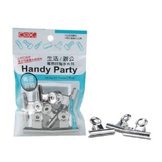 【COX 三燕】38mm 鍍鎳 鐵 圓票夾 12包/組 HD-038