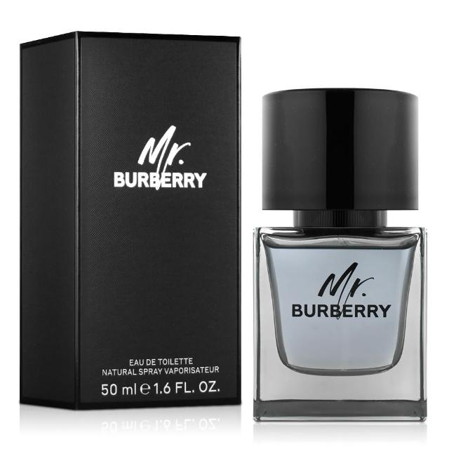 【BURBERRY 巴寶莉】Mr. Burberry 男性淡香水50ml(專櫃公司貨)