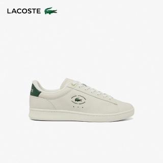 【LACOSTE】男鞋-Carnaby運動休閒鞋(米白/深綠配色)