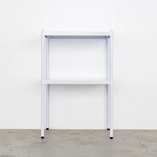 【dayneeds 日需百備】極致工藝 60x45x90cm 烤漆二層架 兩色可選(展示架/儲藏架/收納層架/層架/鐵架)