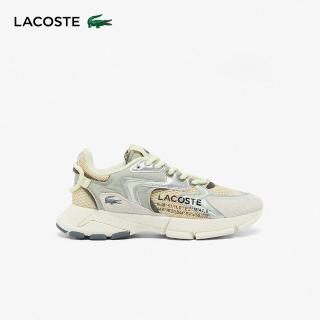【LACOSTE】女鞋-L003 Neo 休閒運動鞋(淺棕褐色/淺黃配色)