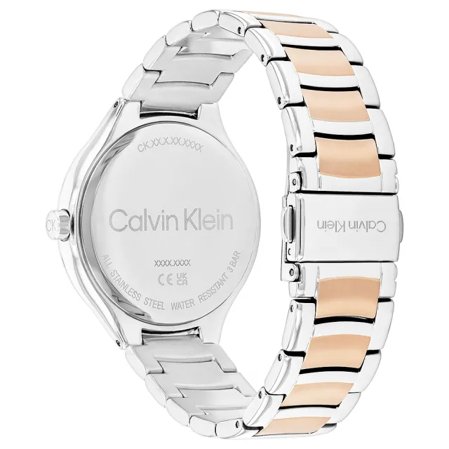 【Calvin Klein 凱文克萊】CK Delight 波紋錶盤女錶-38mm 99狂買節(25100049)