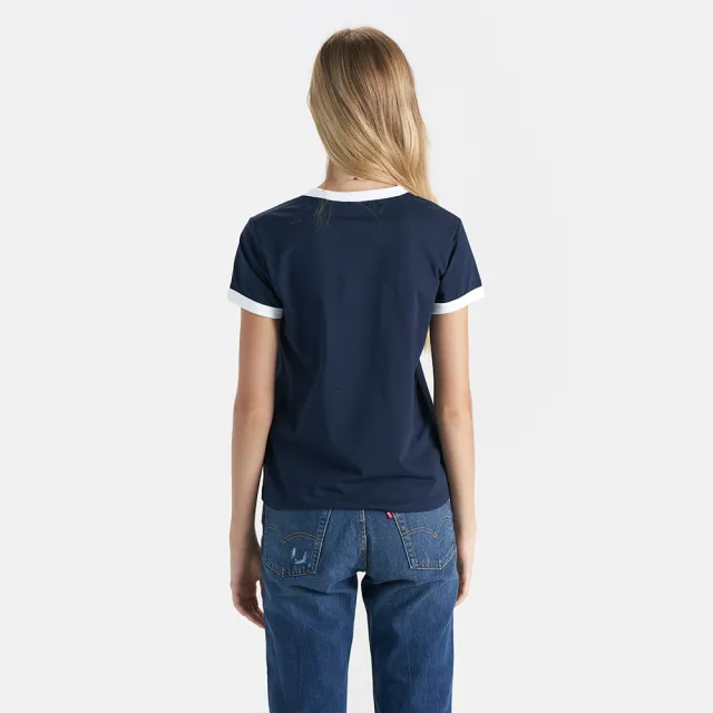 【LEVIS 官方旗艦】女款 三色 LOGO Batwing Tee  巴黎浪漫系列 人氣新品 0023O-0001