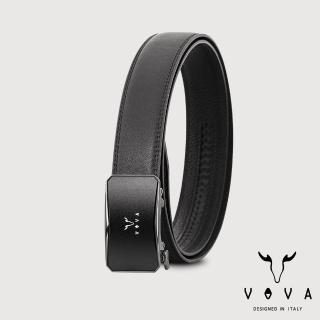 【VOVA 沃汎】臺灣總代理 職場型男磨砂自動扣皮帶-鎗色(VA019-005-SGU)