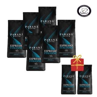 【PARANA 義大利金牌咖啡】認證低因濃縮1kgx6袋 贈2kg(新鮮、日曬、低咖啡因、水洗、深烘焙、認證)
