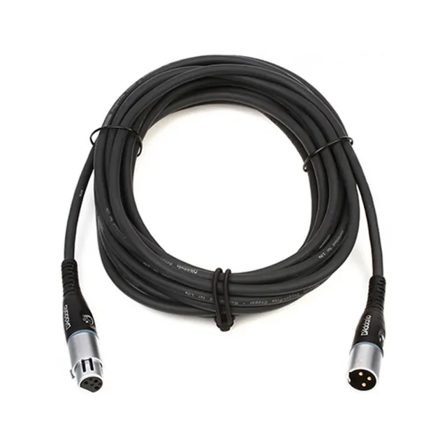 【D’Addario】PW-M-25 麥克風導線 25呎(原廠公司貨 商品保固有保障)