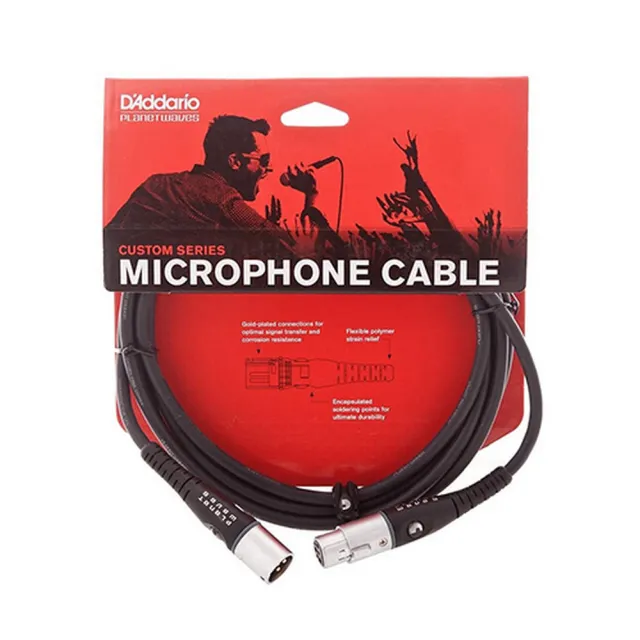 【D’Addario】PW-M-25 麥克風導線 25呎(原廠公司貨 商品保固有保障)