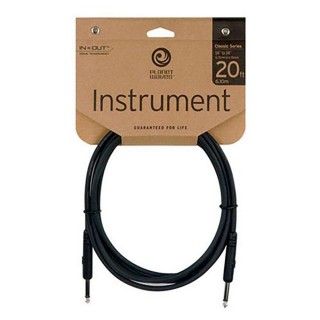 【D’Addario】PW-CGT-20 20呎導線 雙直頭 SS(原廠公司貨 商品保固有保障)