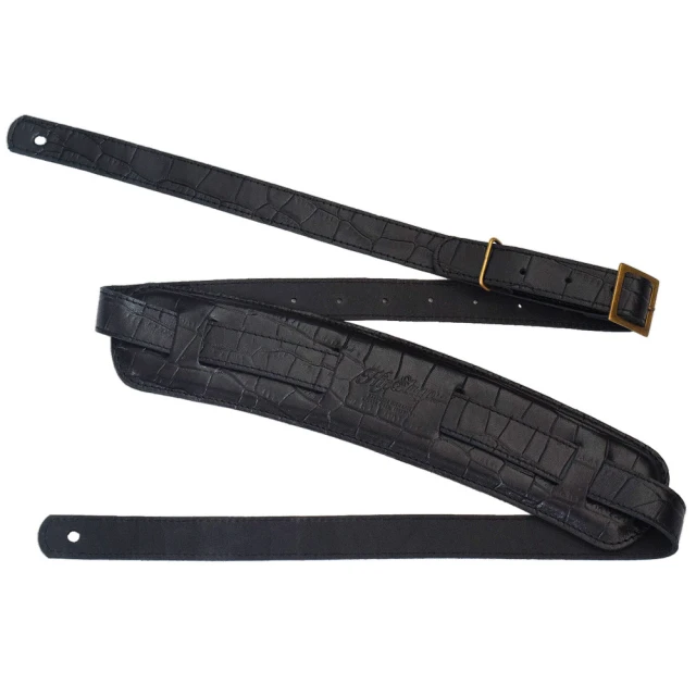 HipStrap 吉他背帶 The 1950 系列(皮製 美洲短吻鱷 Black American Alligator 原廠公司貨 品質有保障)