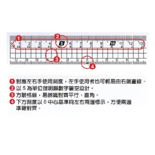 【COX 三燕】30公分 三角板 多功能 塑膠尺 24組/ 盒  NO.460