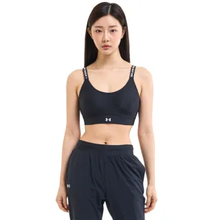 【UNDER ARMOUR】UA 女 Infinity 中衝擊運動內衣_1384123-001(黑)