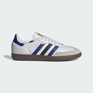 【adidas 愛迪達】SAMBA OG 運動鞋 休閒鞋 經典 復古鞋 中性 藍 白 穿搭(ID1381 ∞)