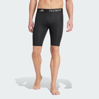 【adidas 愛迪達】TECHFIT 緊身褲 吸濕排汗 男 黑 束褲 內搭(IN5591 ∞)
