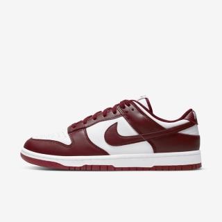 【NIKE 耐吉】Dunk Low Retro 男 休閒鞋 經典 運動 低筒 皮革 流行 穿搭 深紅(DD1391-601)