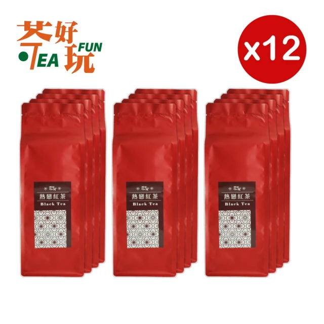 茶好玩 熱戀紅茶尊爵組 越南高山手採蜜香紅茶葉150gX12包(共3斤;香甜不苦澀;全發酵;輕焙火;全手採)