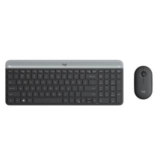 【Logitech 羅技】MK470超薄無線鍵鼠組(石墨灰)