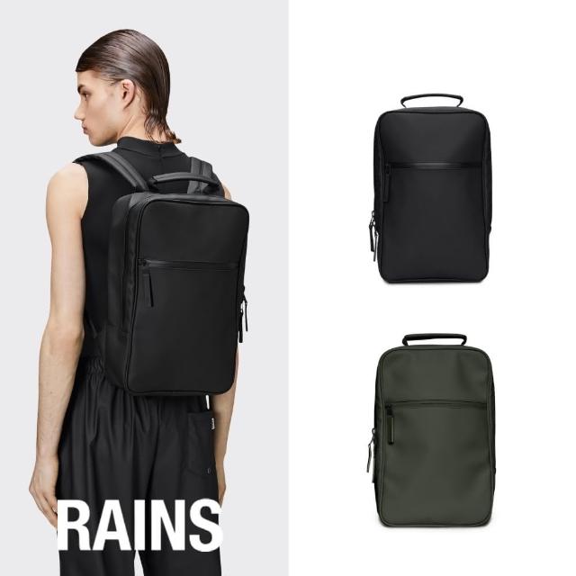 【RAINS官方直營】Book Backpack 基本款防水通勤後背包